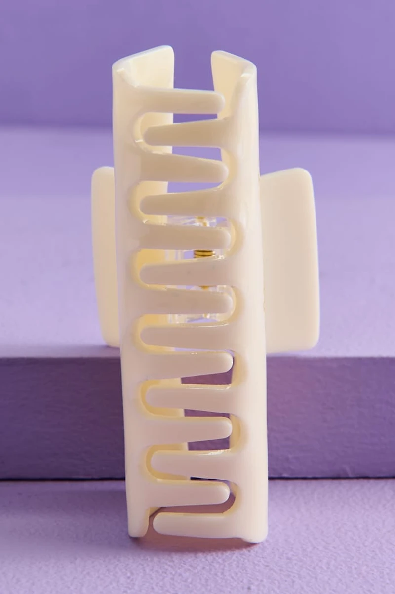 Cream Sunflower Claw Clip