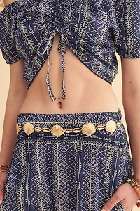 Gold Coastal Seashell Belly Chain Belt