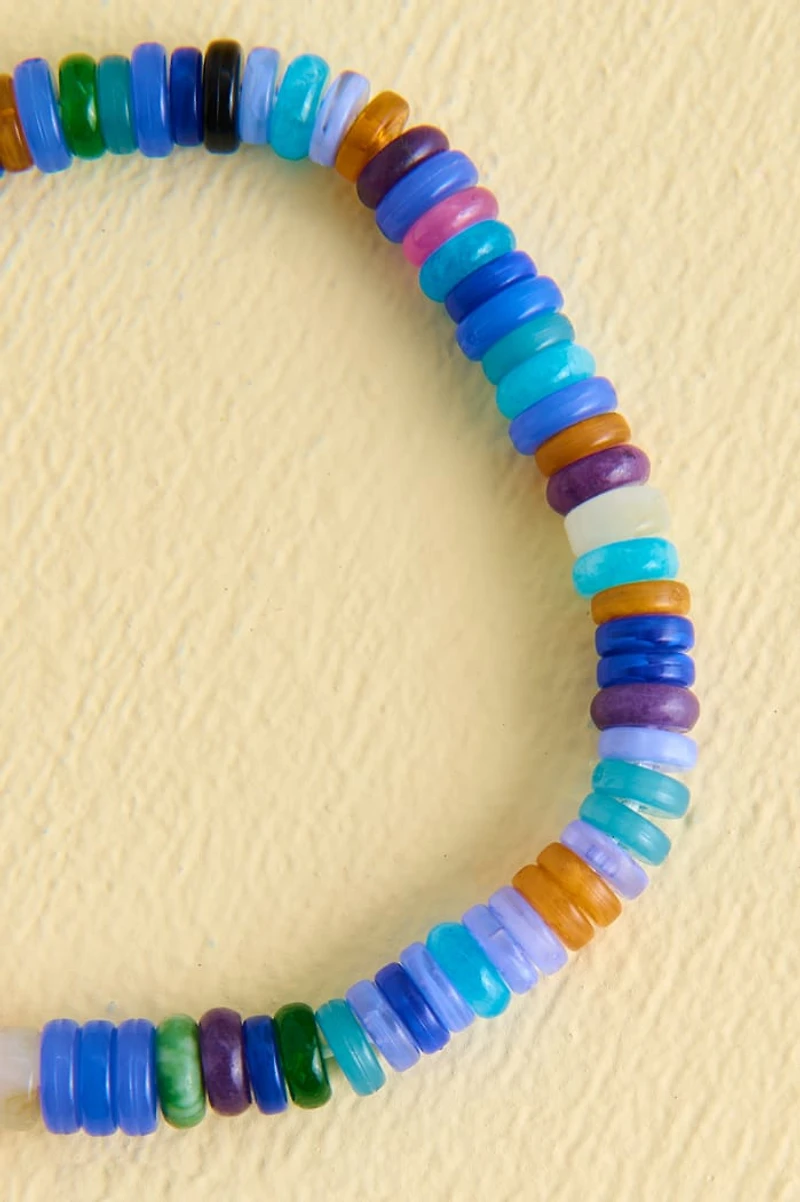 Oceanside Beaded Stretch Bracelet