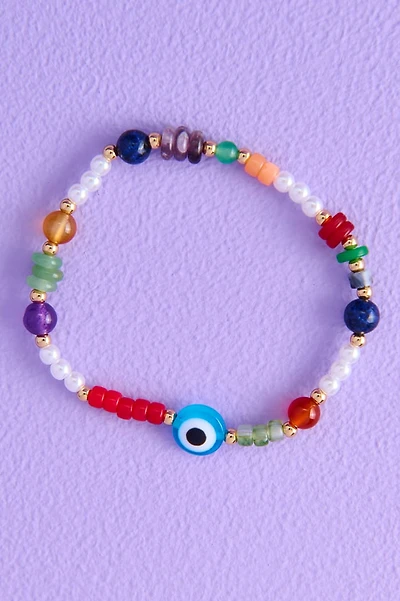 Colorful Evil Eye Stretch Bracelet