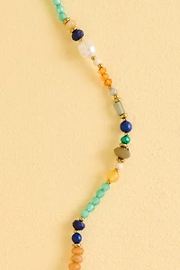Labradorite and Aventurine Mini Beaded Necklace