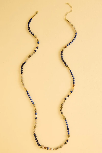 Labradorite Mini Shell Elongated Necklace