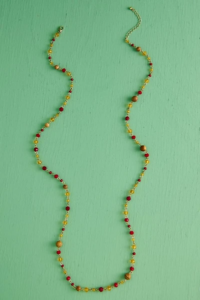 Picture Jasper Mini Glass Elongated Necklace