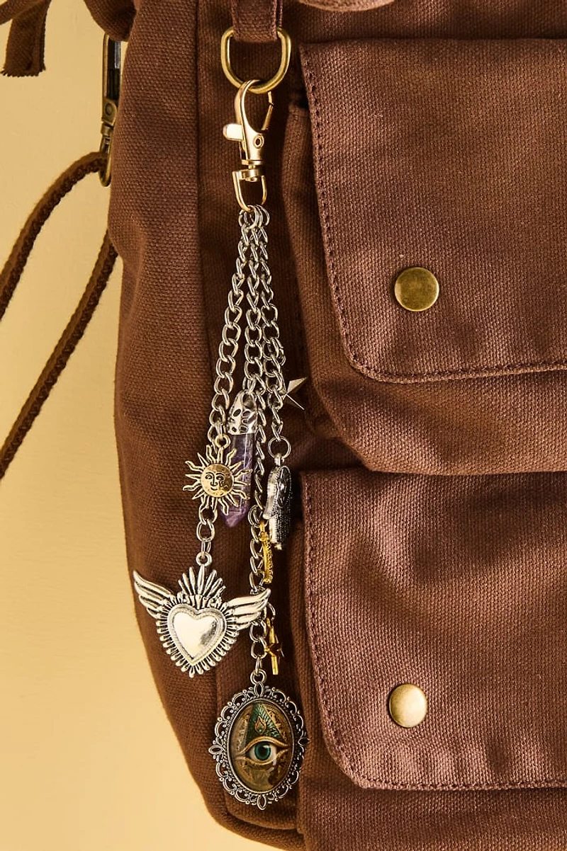 Trippy Eyes Stone Bag Charm