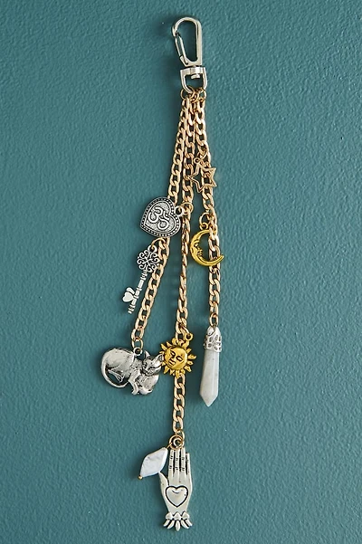 Mystic Kitty Dangling Chain Bag Charm