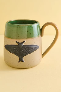 Dark Moth Split Green Mug