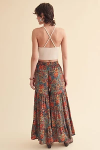 Flower Child Tiered Wide Leg Pants