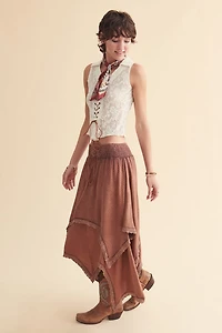 Brown Double Layer Fairy Skirt