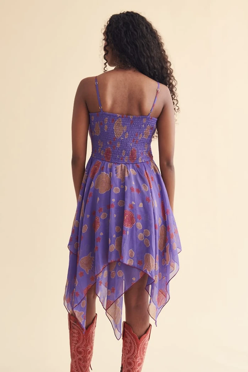 Purple Floral Fairy Tank Dress