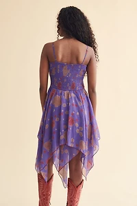 Purple Floral Fairy Tank Dress
