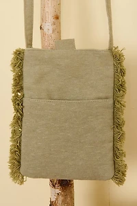 Mushroom Embroidered Mini Crossbody Bag