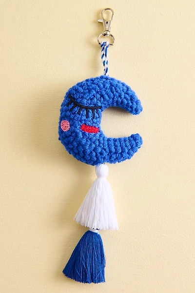 Moon Plushie Fabric Bag Charm