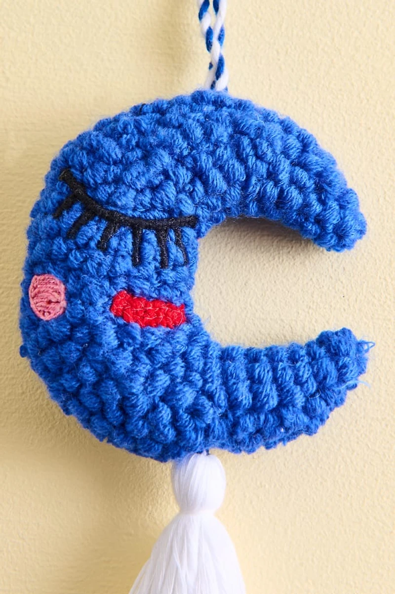 Moon Plushie Fabric Bag Charm
