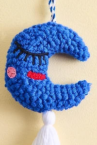 Moon Plushie Fabric Bag Charm