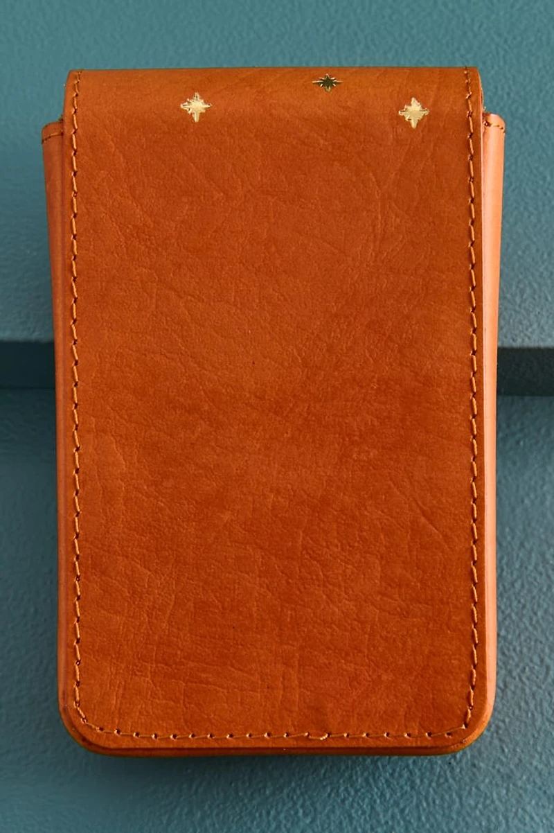 Brown Butterfly Leather Tarot Card Case