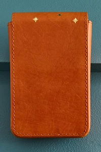 Brown Butterfly Leather Tarot Card Case