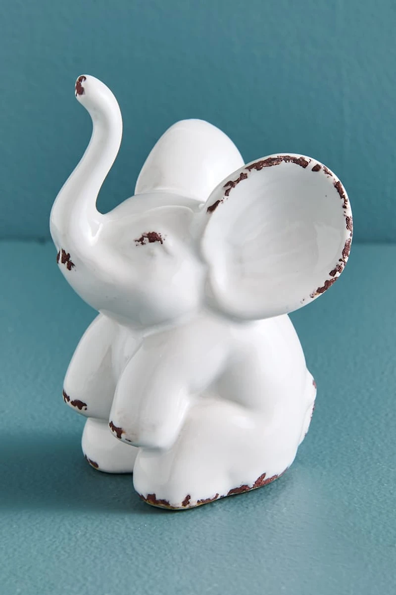 White Elephant Ring Holder