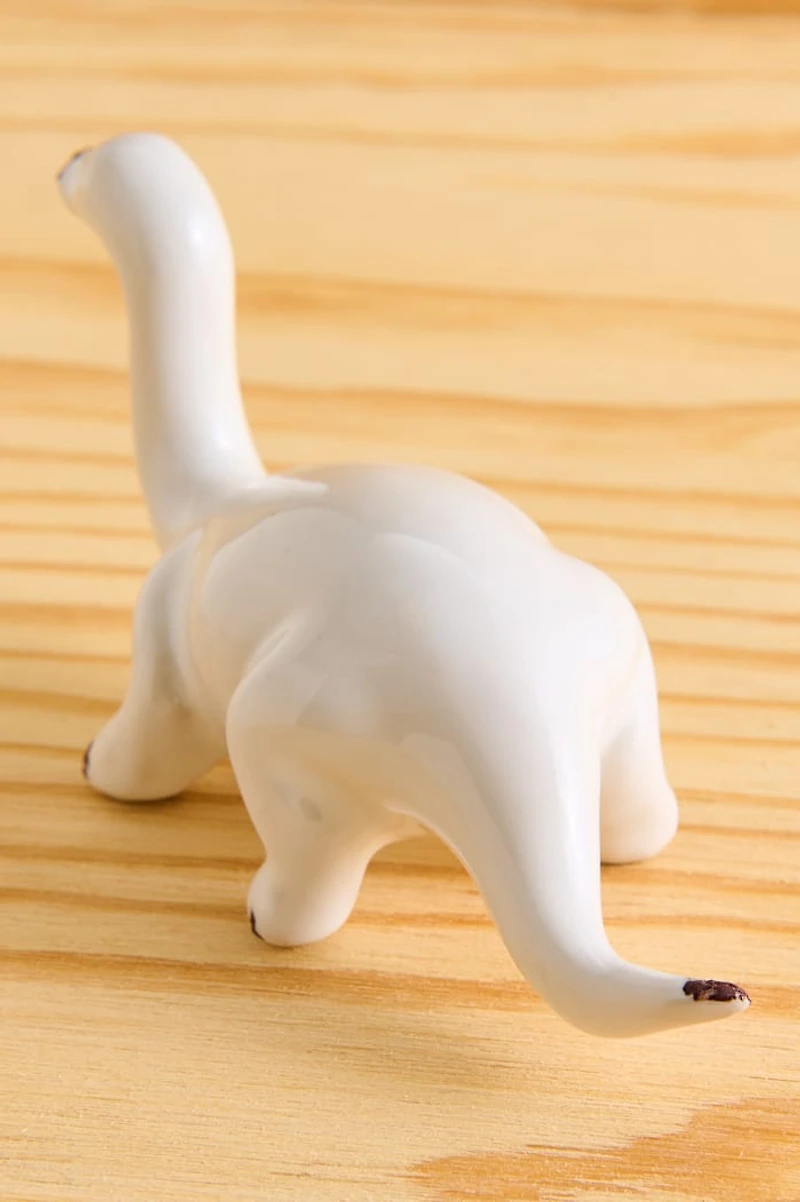 White Dinosaur Ring Holder