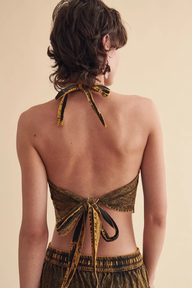 Whimsical Woodland Mushroom Halter Top