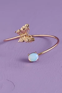 Opalite Butterfly Open Wrap Ring