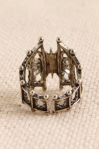 Rose Quartz Gothic Sun Ring