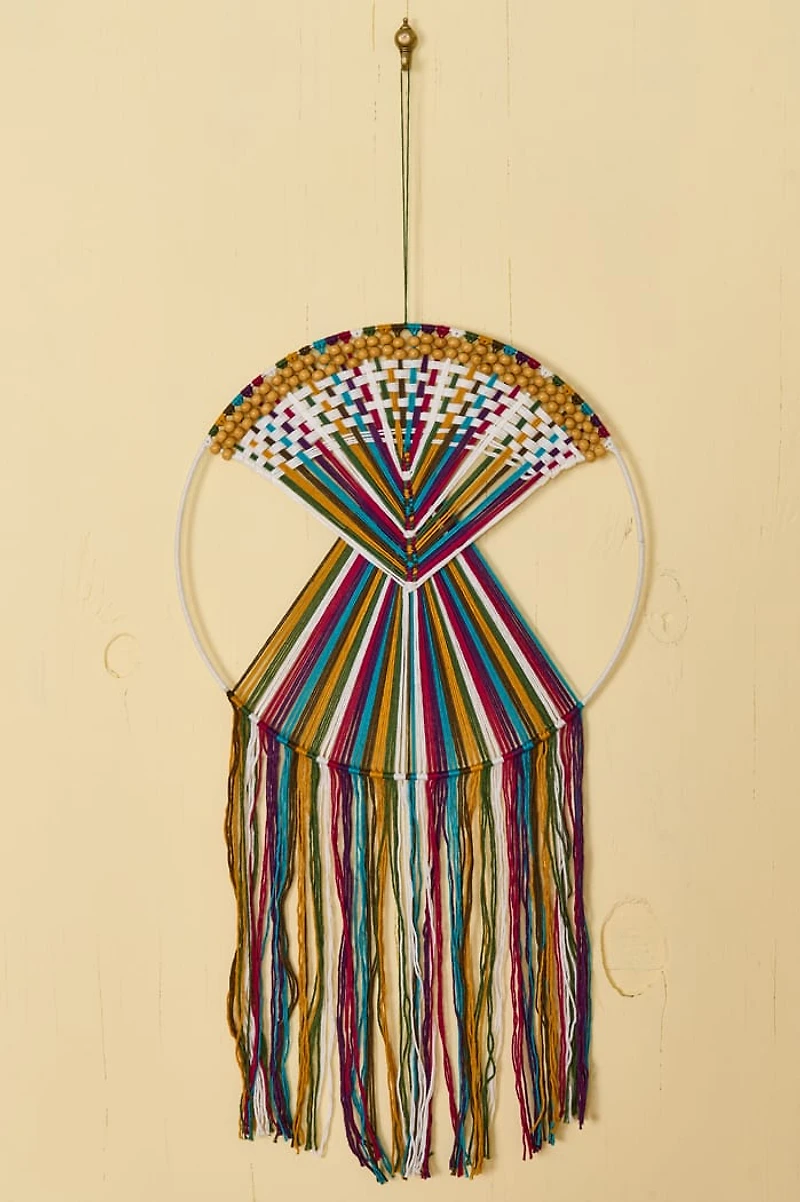 Sunburst Retro Macrame Wall Hanging