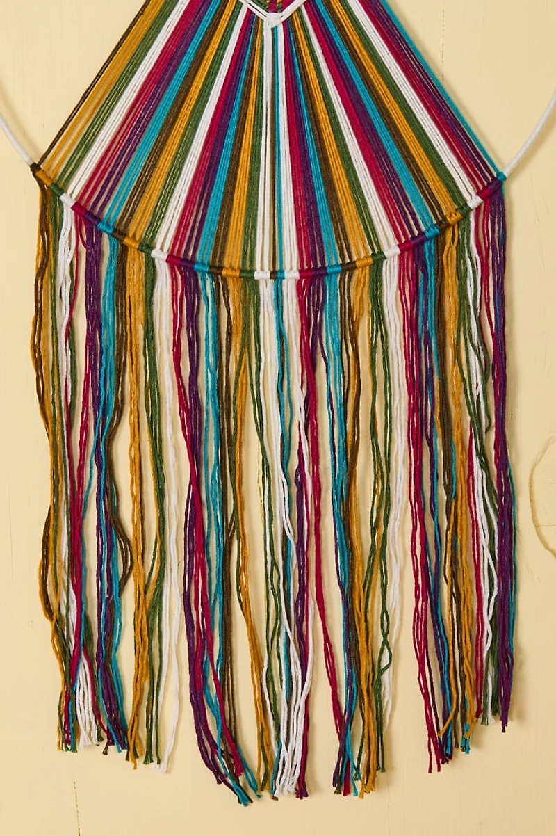 Sunburst Retro Macrame Wall Hanging
