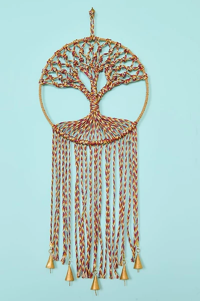 Tree of Life Braided Bell Wall Hanging