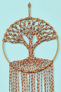 Tree of Life Braided Bell Wall Hanging