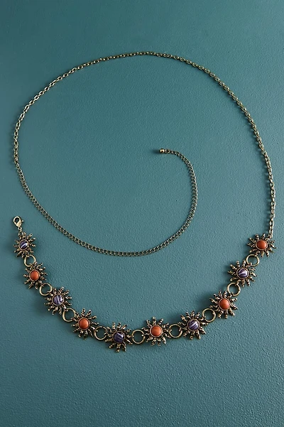 Celestial Sunburst Boho Chain Belt