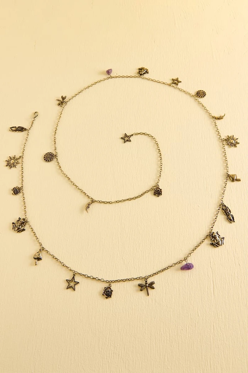 Amethyst Celestial Charm Belt