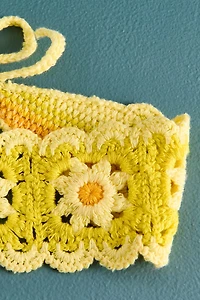 Yellow Daisy Crochet Soft Headband