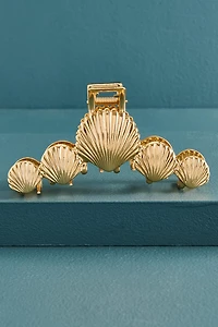 Gold Metal Shell Claw Clip