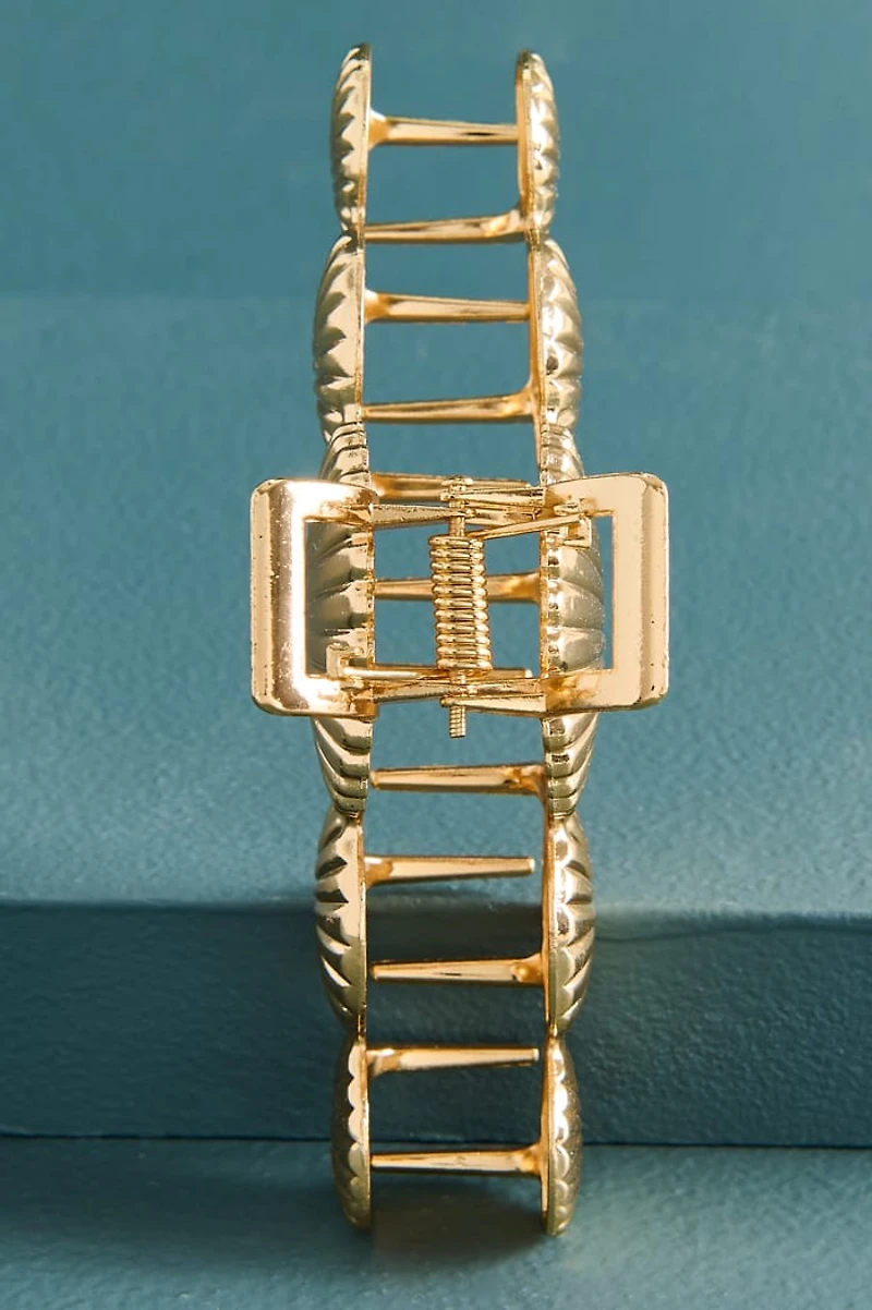 Gold Metal Shell Claw Clip