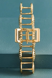 Gold Metal Shell Claw Clip