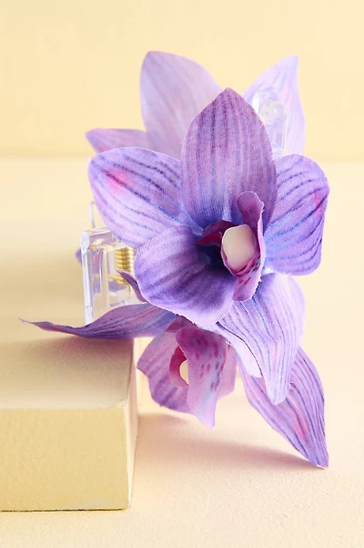 Purple Orchid Claw Clip