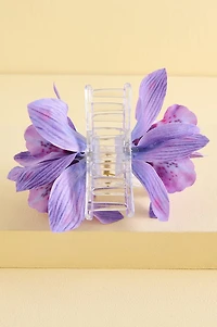 Purple Orchid Claw Clip