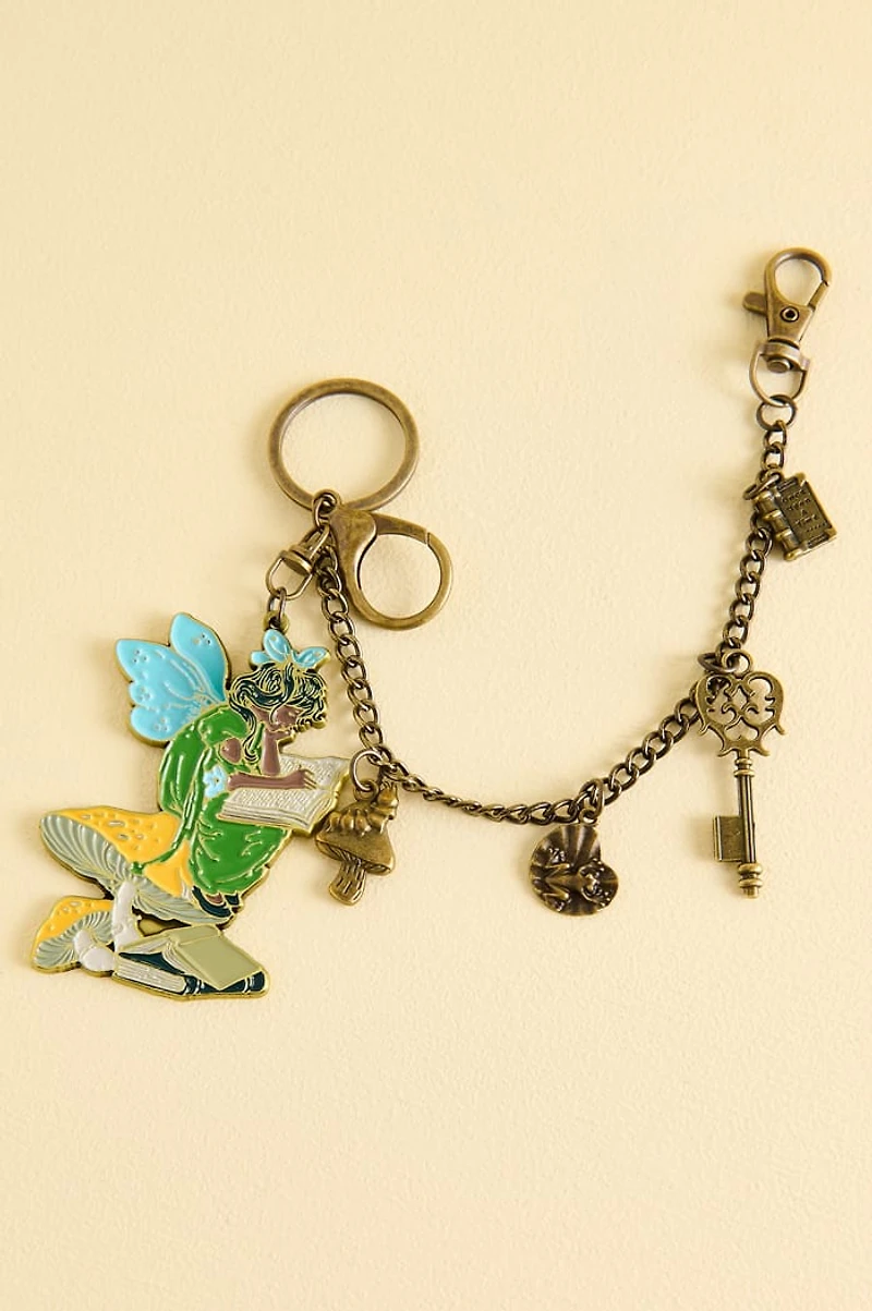 Mushroom Fairy Chain Bag Charm