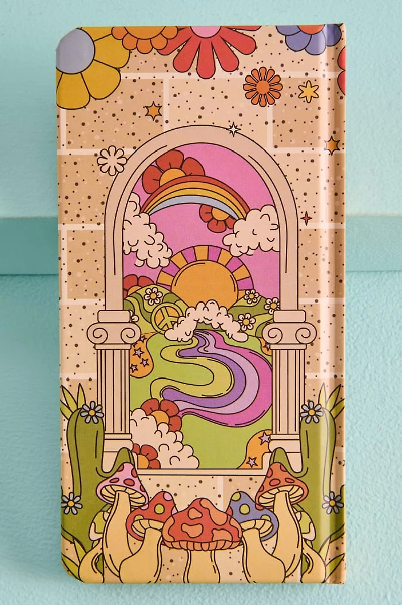 Trippy Flower Field Slim Journal