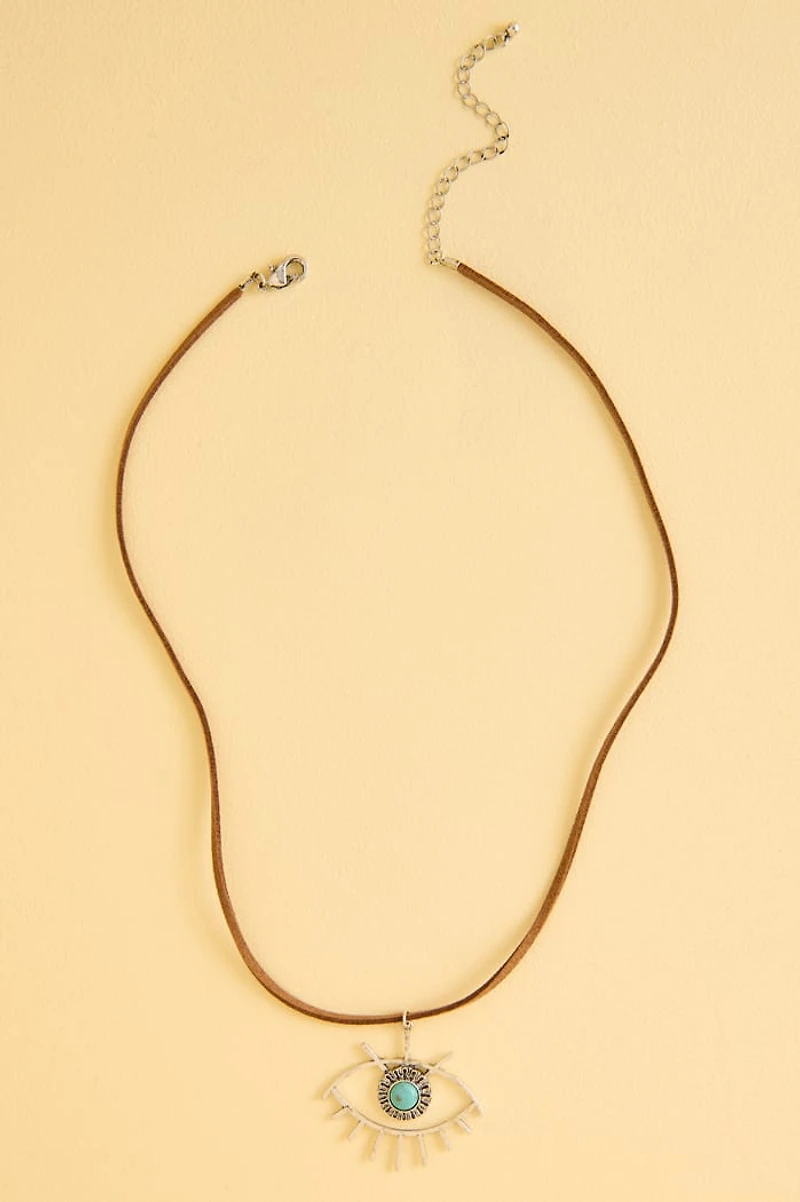 Buy Turquoise Evil Eye Necklace Online for Boho Style