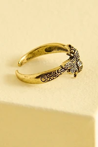 Antique Gold Bee Ring