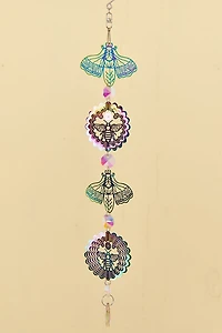 Curio Insect Steel Rainbow Glass Spinner Suncatcher