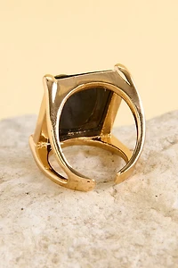 Black Celestial Rectangle Ring