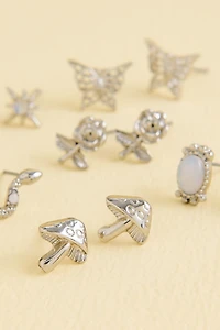 Opalite Snake Rose Garden Earring Set