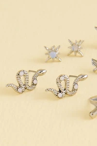 Opalite Snake Rose Garden Earring Set