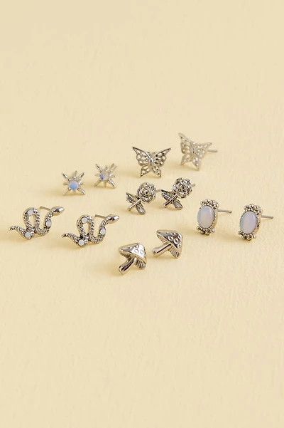 Opalite Snake Rose Garden Earring Set