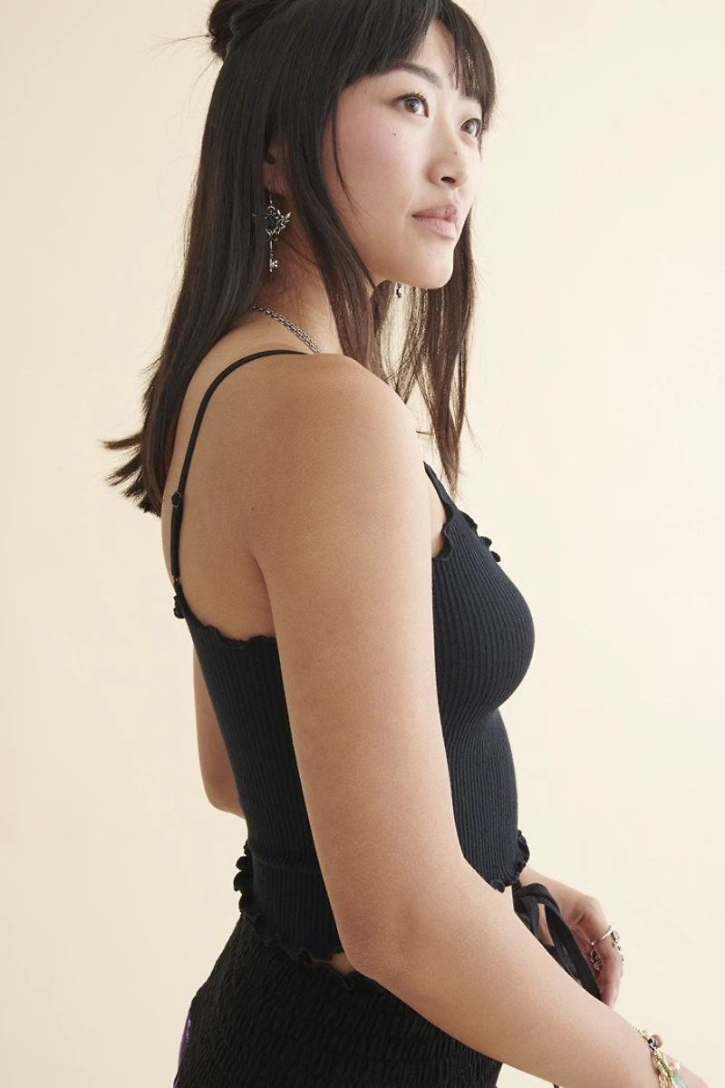Black Ruffle Lettuce Trim Tank