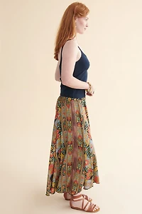 Multi Floral Extra Wide Leg Pants