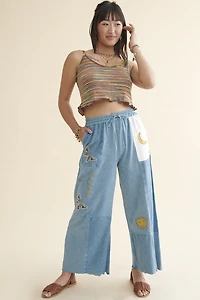Rainbow Striped Knit Lettuce Tank