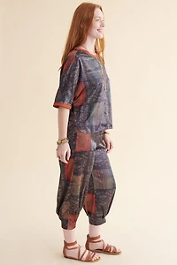 Softie Dark Patchwork Pants